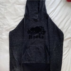Black salt and pepper roots hoodie